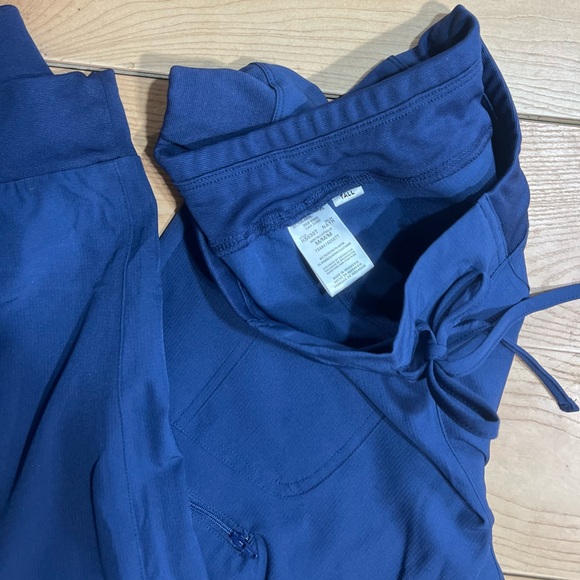 HeartSoul Royal Blue Jogger Scrub - Picture 2 of 2